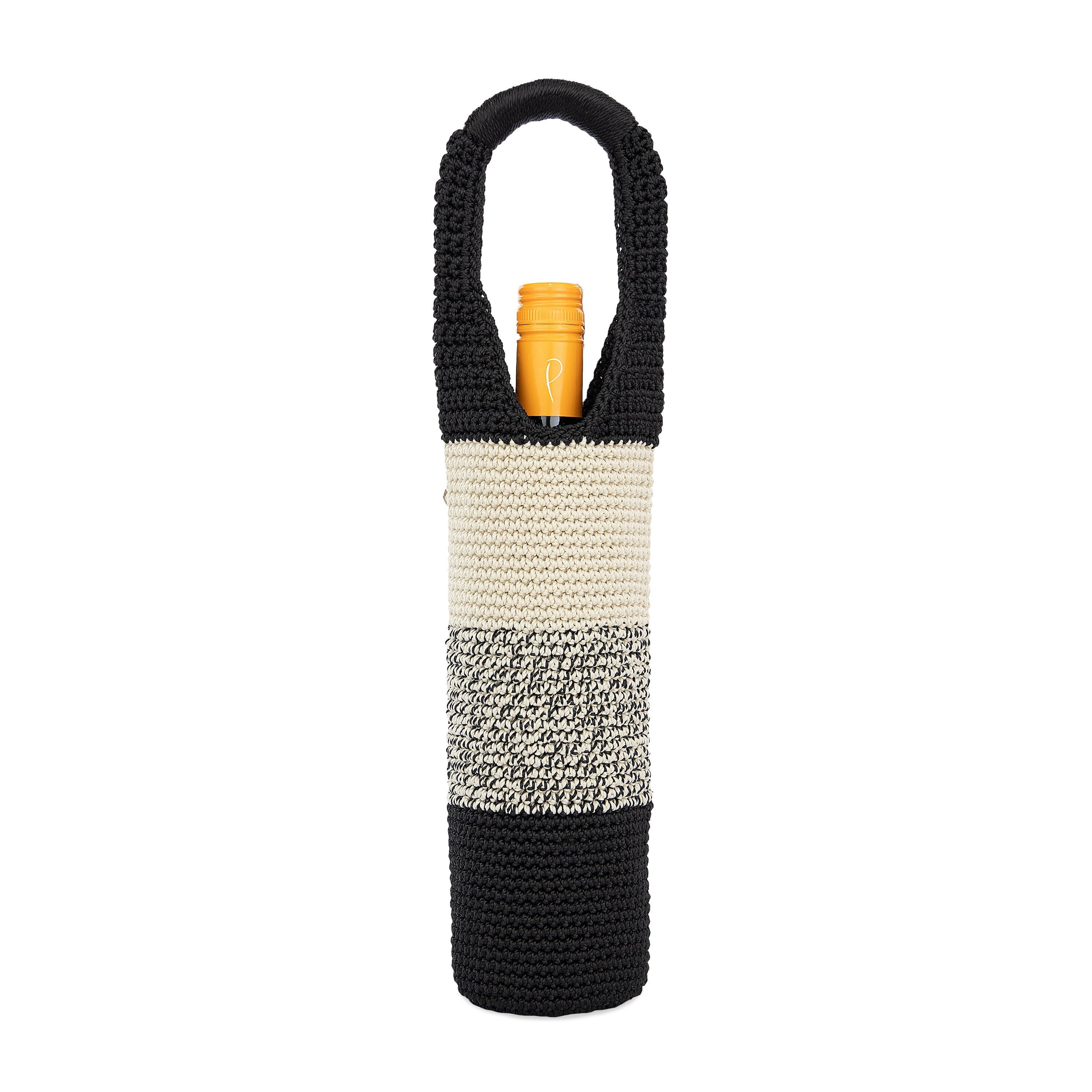 Premium Insulated Wine Tote Bag - Leakproof Reusable Wine Carrier with Adjustable Shoulder Strap for 2 Bottles - Perfect for Travel, Picnics, Gifts & Wine Tasting Events