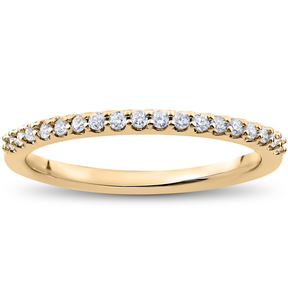 1/5 Carat Lab-Created Diamond Wedding Ring - 14K Gold or Platinum - Elegant Engagement & Anniversary Jewelry for Women