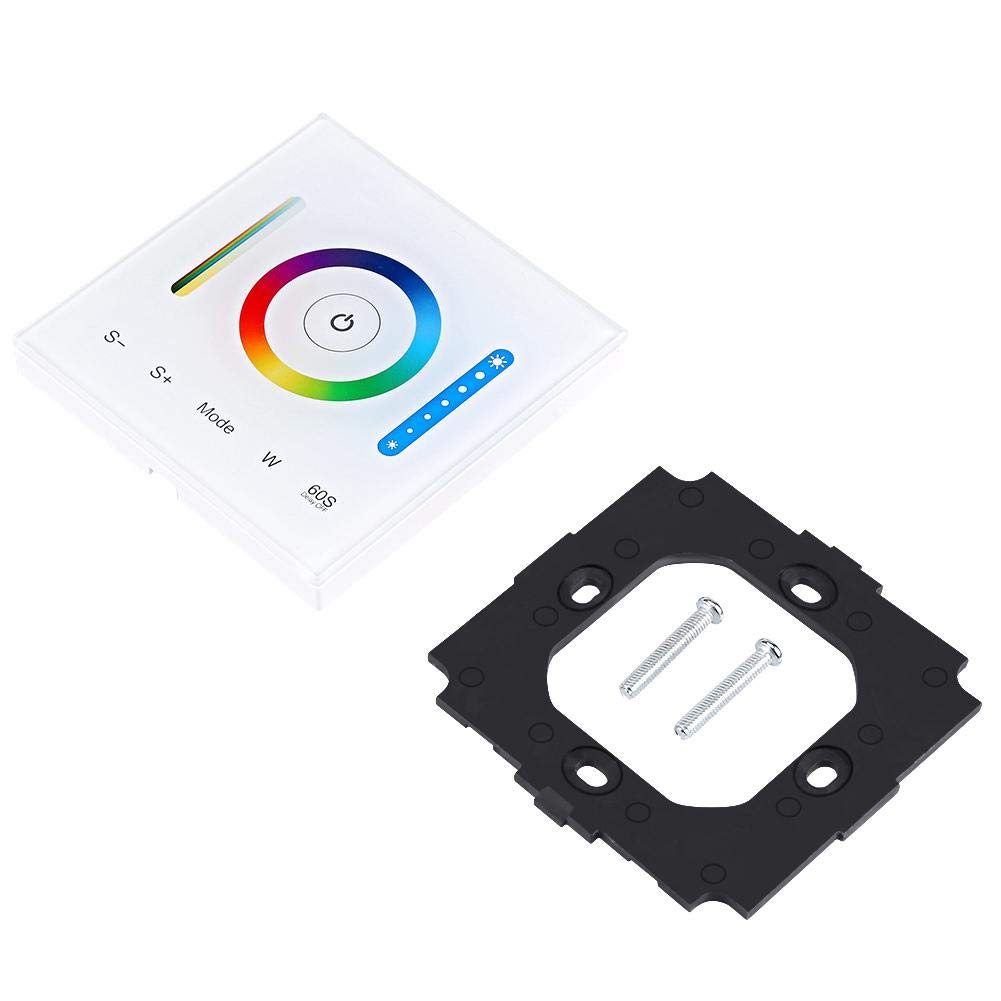 Smart Dimmer Light Switch - Wall-Mounted Touch Panel Controller for RGB/RGBW/RGB+CCT LED Strip Lights (12V-24V) | Perfect for Home Theater, Bedroom Mood Lighting & DIY LED Projects