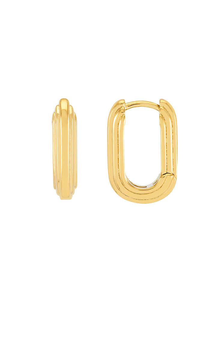 Stainless Steel Ridged Hinge Hoops - Durable Metal Rings for DIY Projects, Jewelry Making, and Home Decor | Perfect for Earrings, Keychains, and Crafting Supplies