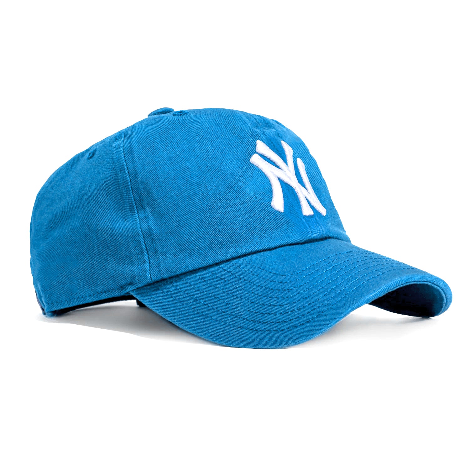 47 Brand New York Yankees Cleanup Adjustable Baseball Cap - Light Blue & White - Perfect for Baseball Games, Outdoor Activities & Casual Wear