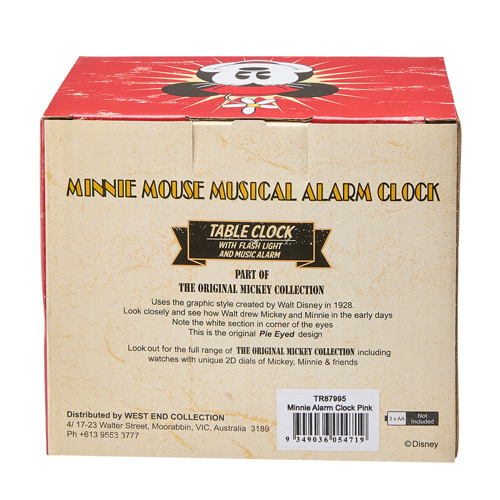 Disney Minnie Mouse Alarm Clock for Kids - Cute & Functional Bedroom Decor, Perfect for Girls' Rooms & Disney Themed Parties