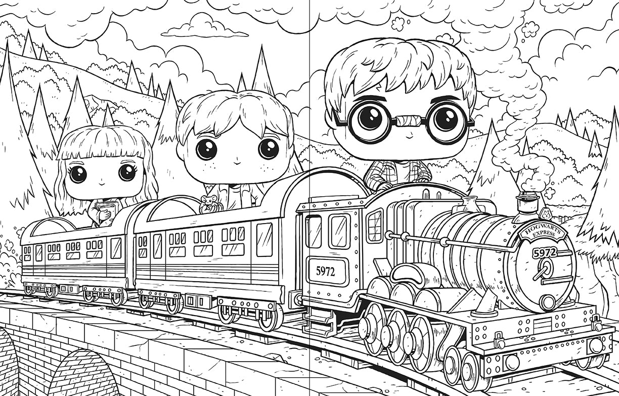 Funko Pop! Harry Potter Coloring Book - Official Collectible Art Book for Kids & Adults | Perfect for Gifts, Relaxation & Harry Potter Fans