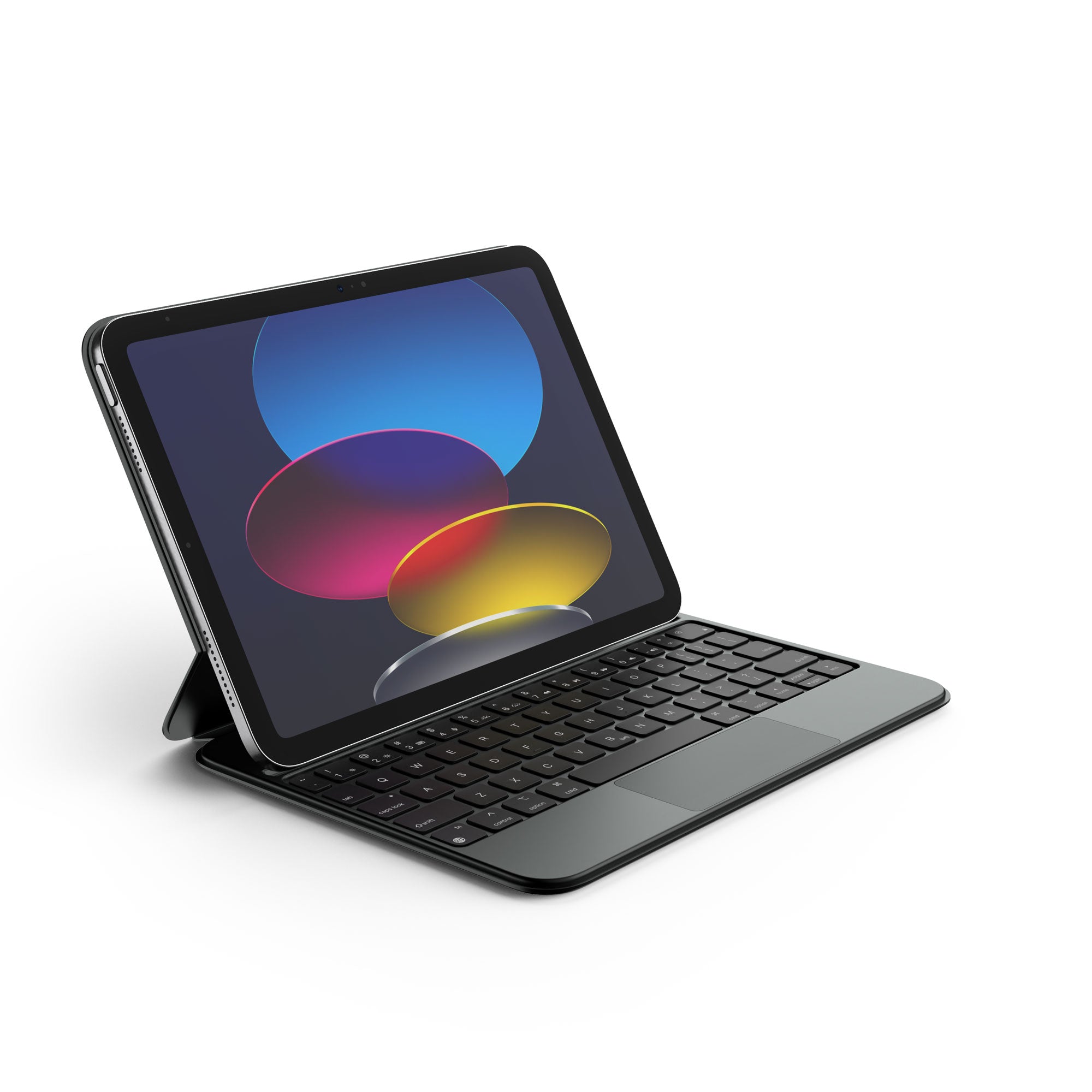 Dexnor Bluetooth Keyboard Case for iPad 10th Generation (10.9 Inch) with Trackpad & Pen Holder - Slim Protective Cover for Work, Study & Travel - Black