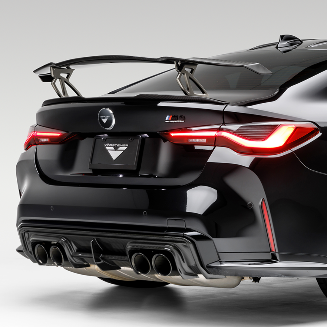 BMW G8X M3 M4 Carbon Fiber Rear Wing Spoiler - High Performance V-Style Design with Aluminum Uprights | Perfect for Track Racing & Street Performance Upgrades