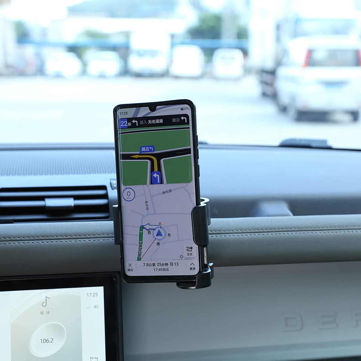 Premium Aluminum Alloy Dashboard Side Phone Mount Holder for Land Rover Defender 90 & 110 (2020-2022 Models) - Secure Car Accessories for Hands-Free Navigation & Safe Driving