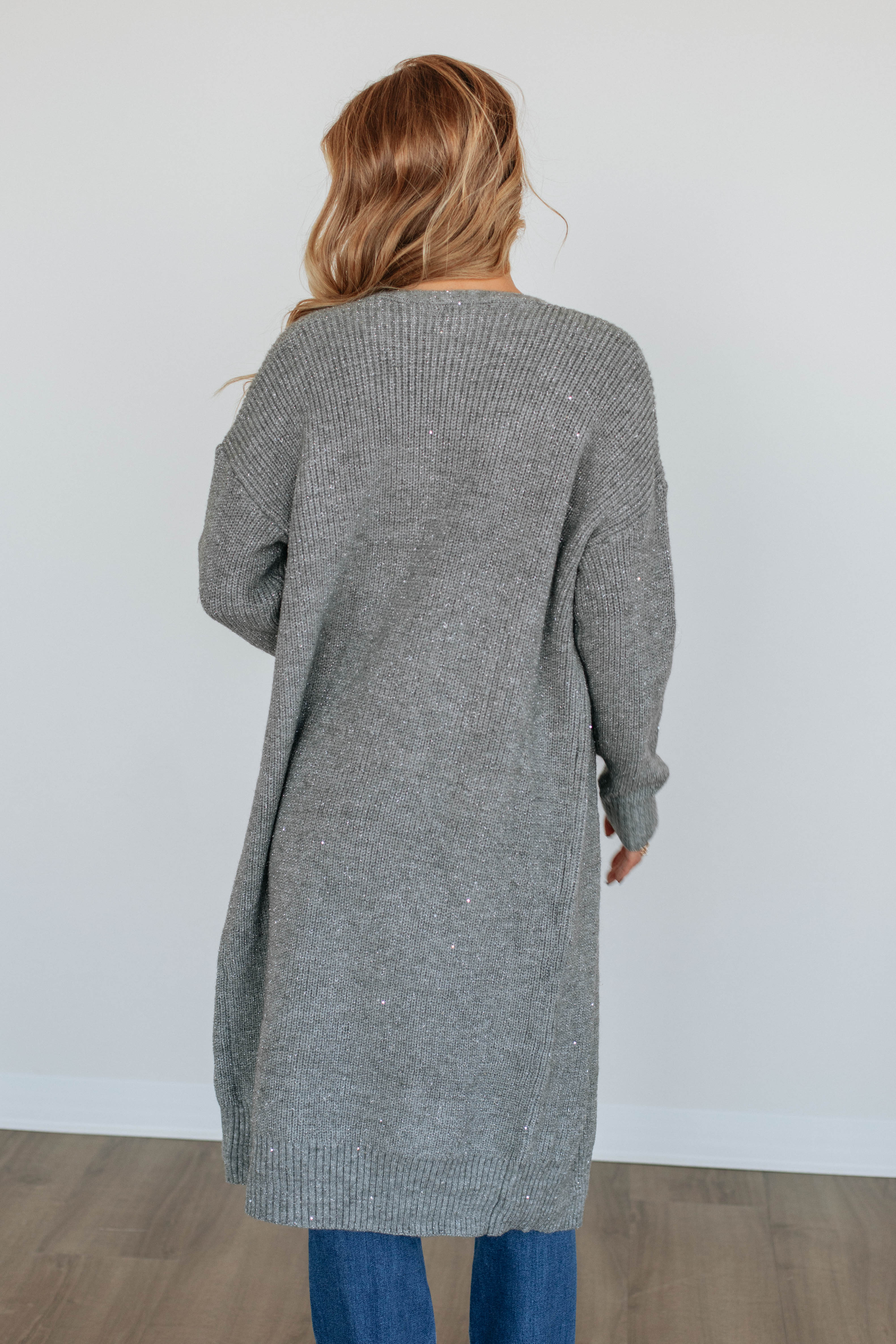 Elegant & Stylish Women's Cardigan Sweater - Heather Grey - Perfect for Office Wear & Casual Outfits
