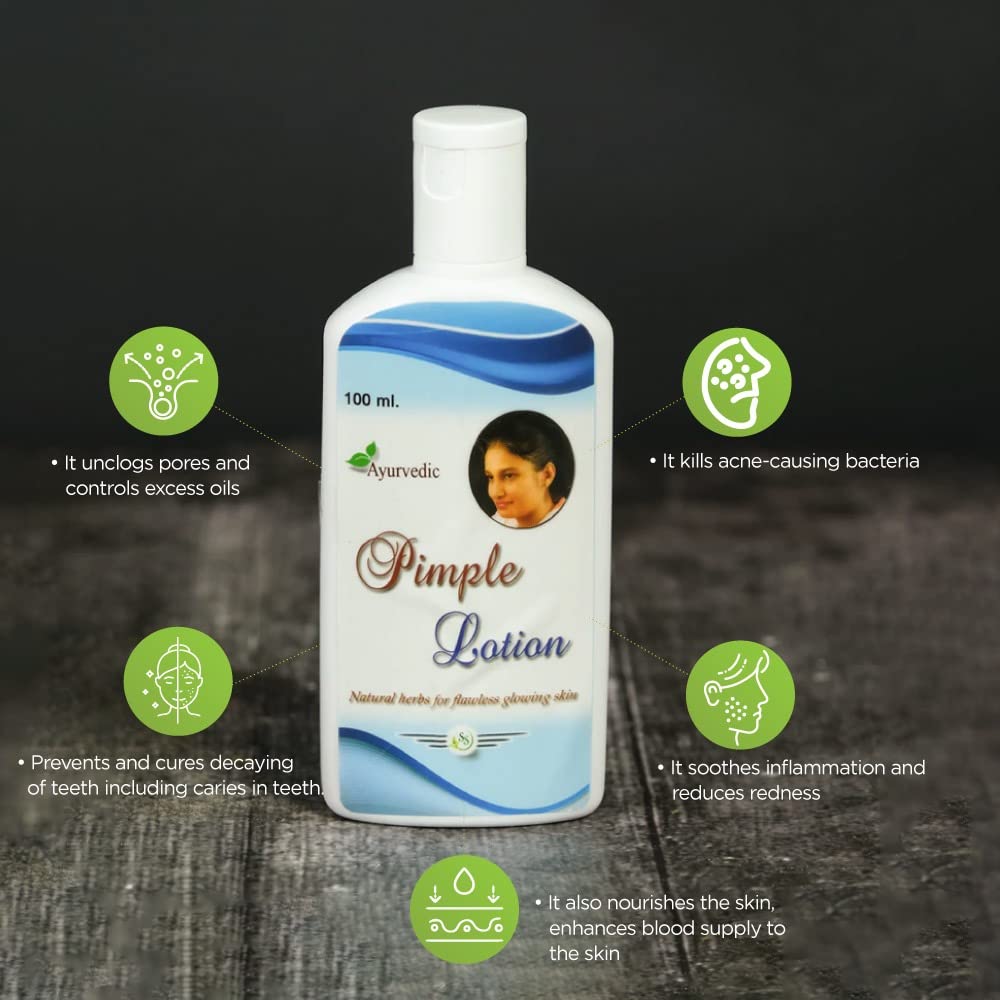 Best Pimple Lotion for Clear Skin | Sri Sai Pharmaceuticals Acne Treatment (2-Pack, 100ml Each) | Perfect for Oily & Acne-Prone Skin Care Routine