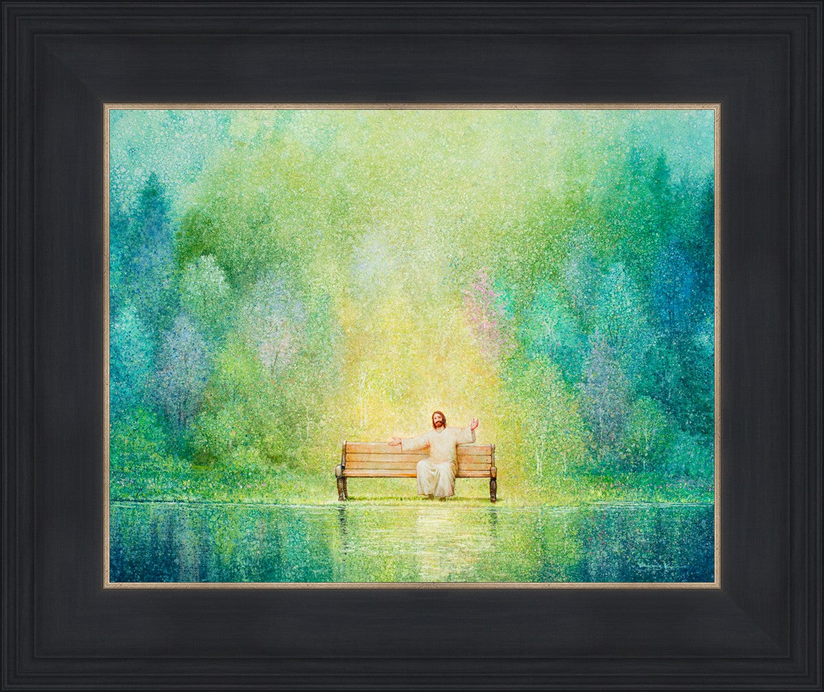 Come Unto Me and I Will Give You Rest - Inspirational Christian Wall Art for Home Decor & Church - Perfect for Bedroom, Living Room & Office
