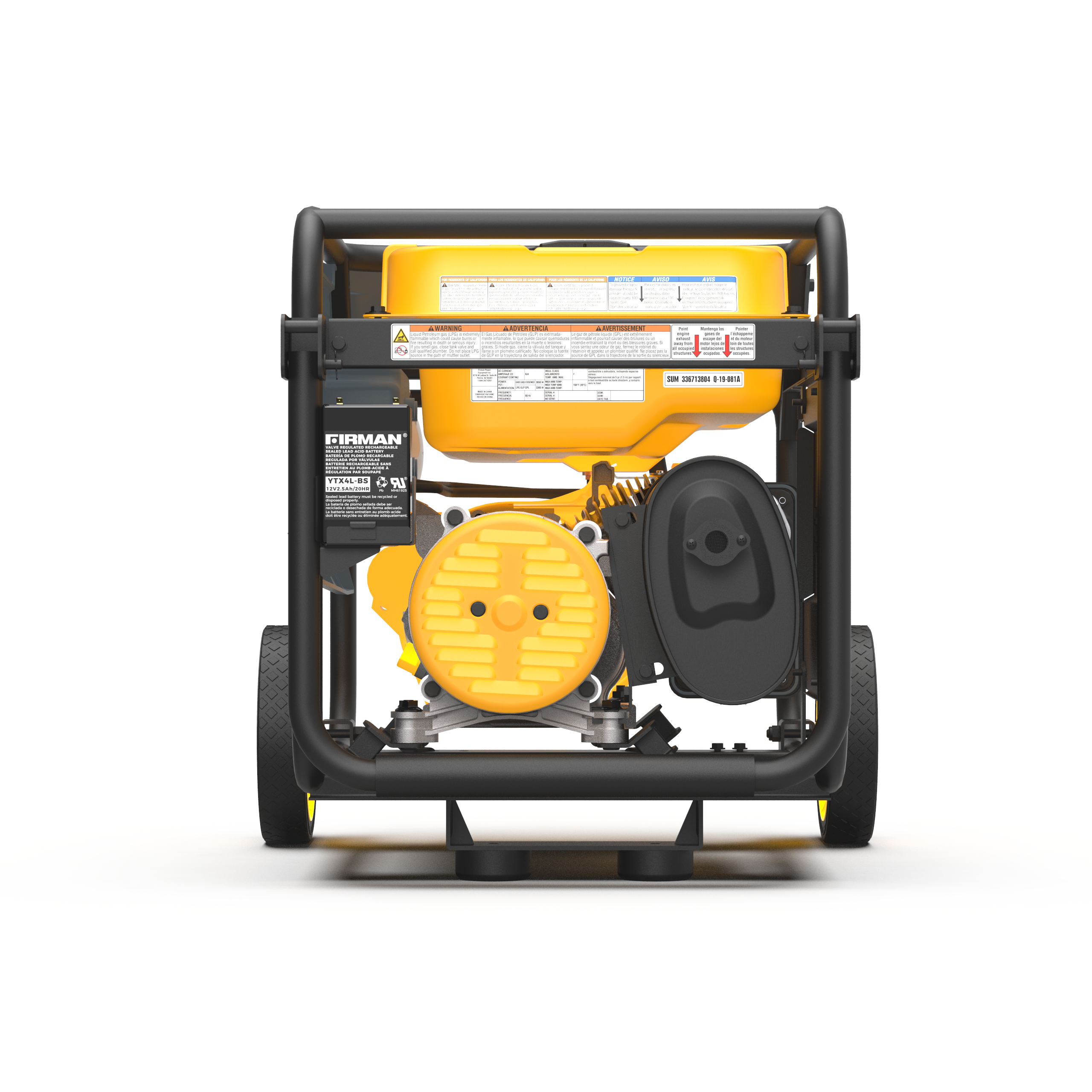 Dual Fuel Portable Generator 4550W/3650W with Recoil Start - Perfect for Camping, Home Backup & Outdoor Power Needs