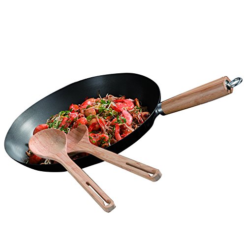 Campingaz Modular Non-Stick Wok Pan - 37x11.2x36cm Black - Perfect for Outdoor Camping Cooking & Asian Stir Fry