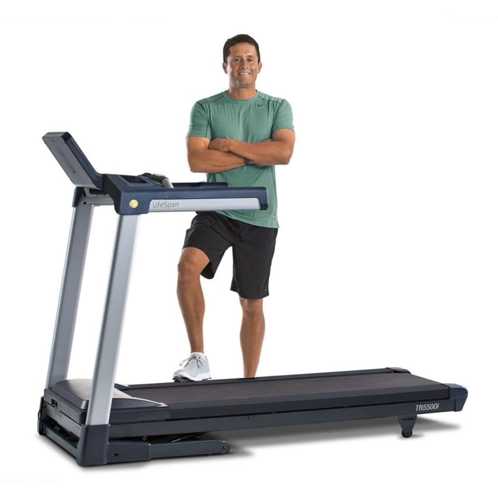 LifeSpan Fitness TR5500iM Folding Treadmill - Compact Home Gym Equipment for Running & Walking | Perfect for Small Spaces & Home Workouts