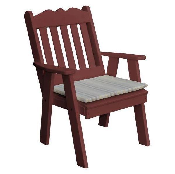 Royal English Style Polyester Upholstered Chair - Elegant Home & Office Seating for Living Room, Dining Room, or Study