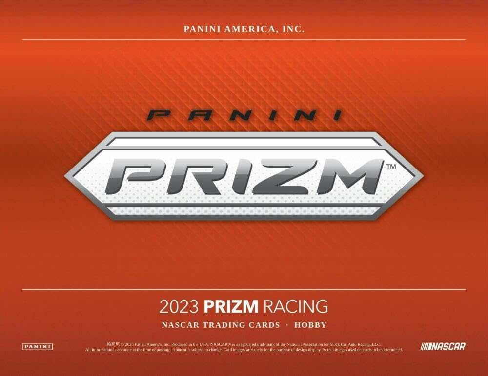 2023 Panini Prizm Racing Hobby Box - Premium Trading Cards for Collectors & Enthusiasts - Perfect for Racing Fans, Card Collectors, and Investment