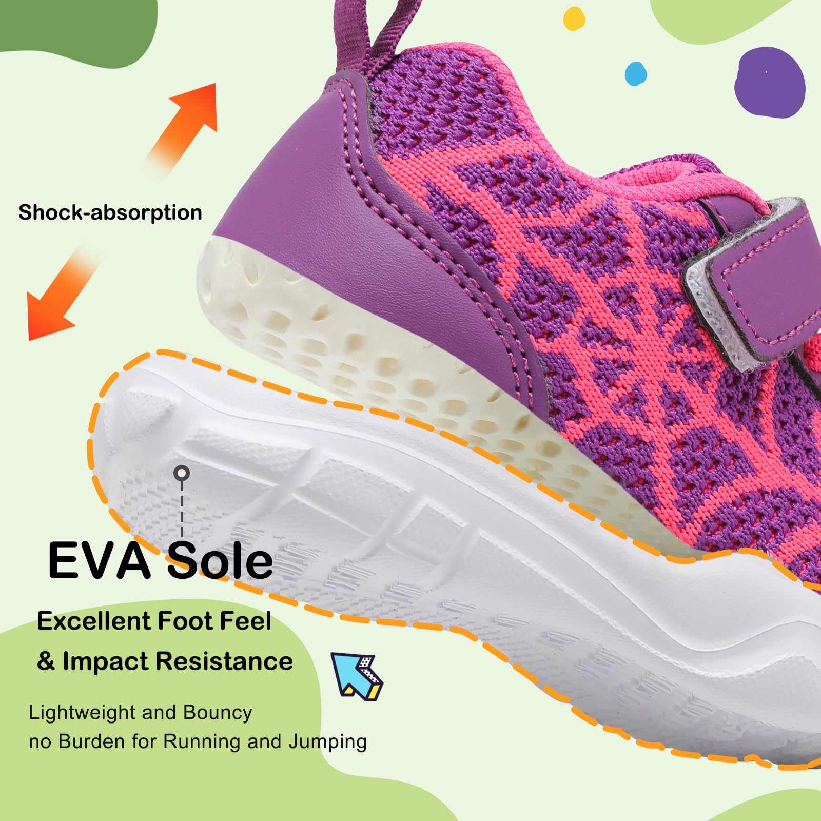 BARERUN Barefoot Shoes for Toddlers - Breathable Kids Sneakers for Boys & Girls - Slip On Running Shoes for School, Tennis & Walking - Lightweight & Flexible Infant Shoes for Active Play & Outdoor Adventures
