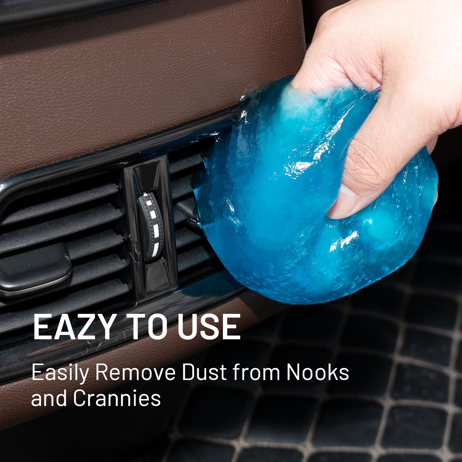 Premium Car Cleaning Gel - Universal Detailing Putty for Cars, Keyboards & Dust Removal | Effective Auto Interior & Electronics Cleaning Tool for Home & Office Use
