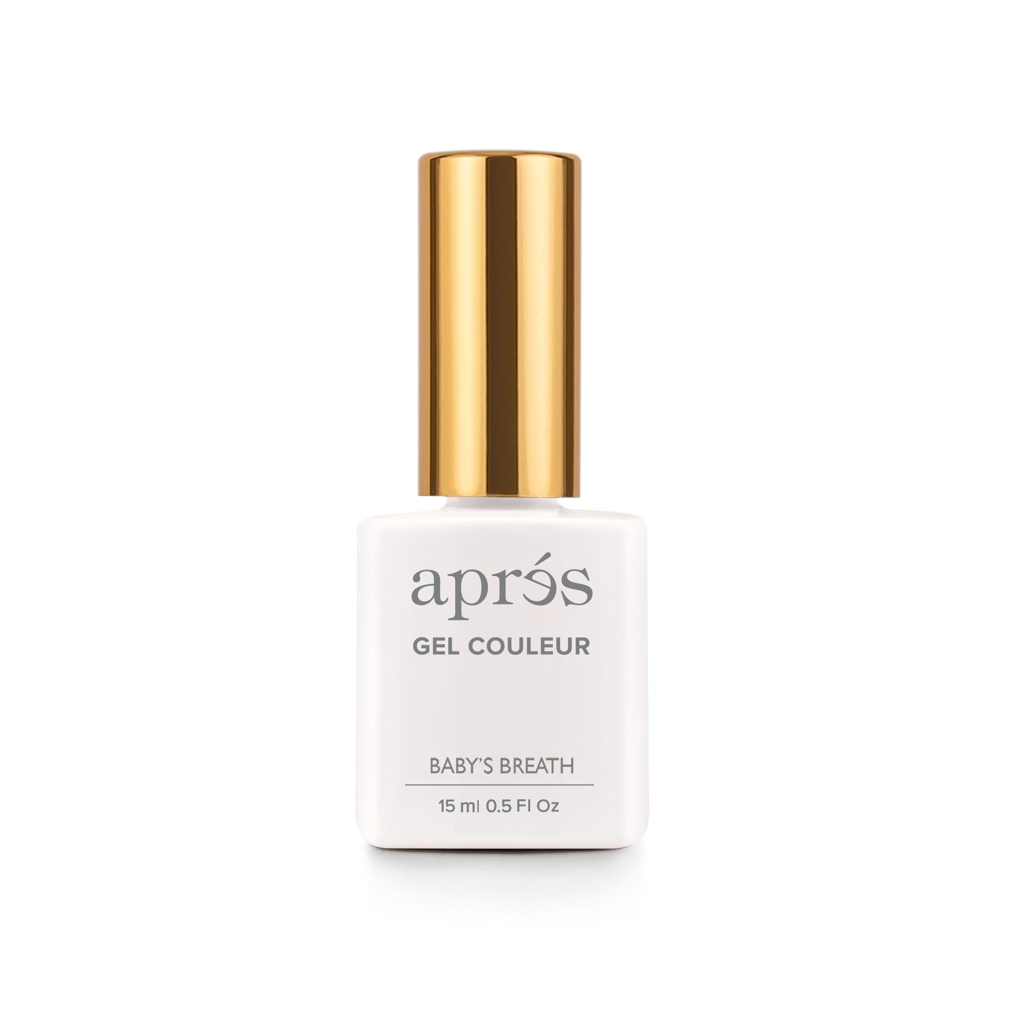Apres Gel Nail Polish - Baby's Breath Color - Long Lasting Soak Off UV LED Gel Polish for Nail Salon & Home Manicure - Perfect for Weddings, Parties & Special Occasions