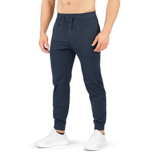 Contour Athletics Men's Joggers - XYZ Track Pants with Zipper Pockets | Comfortable Workout Sweatpants for Running, Gym & Casual Wear
