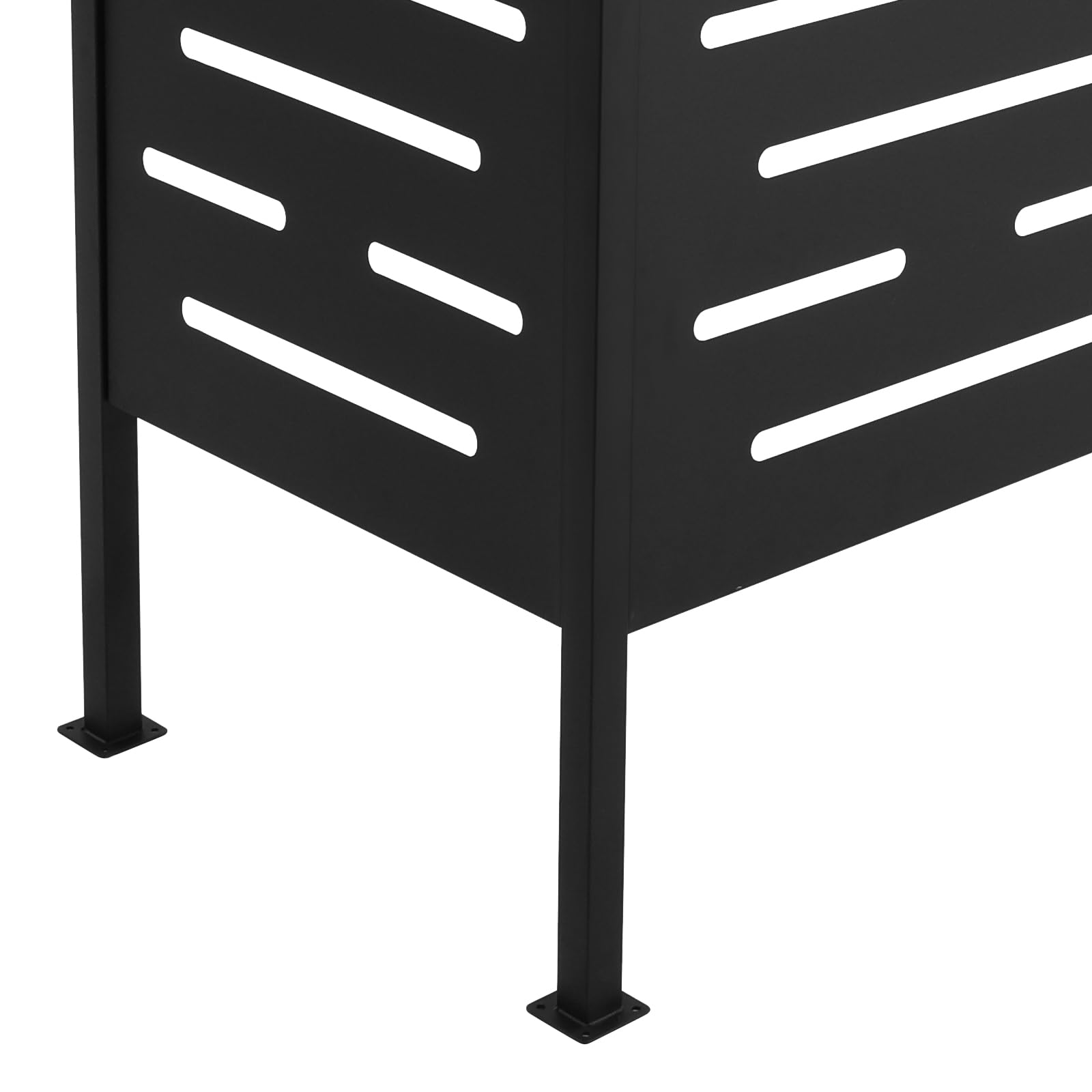 Black Iron Air Conditioner Privacy Fence - 48.03