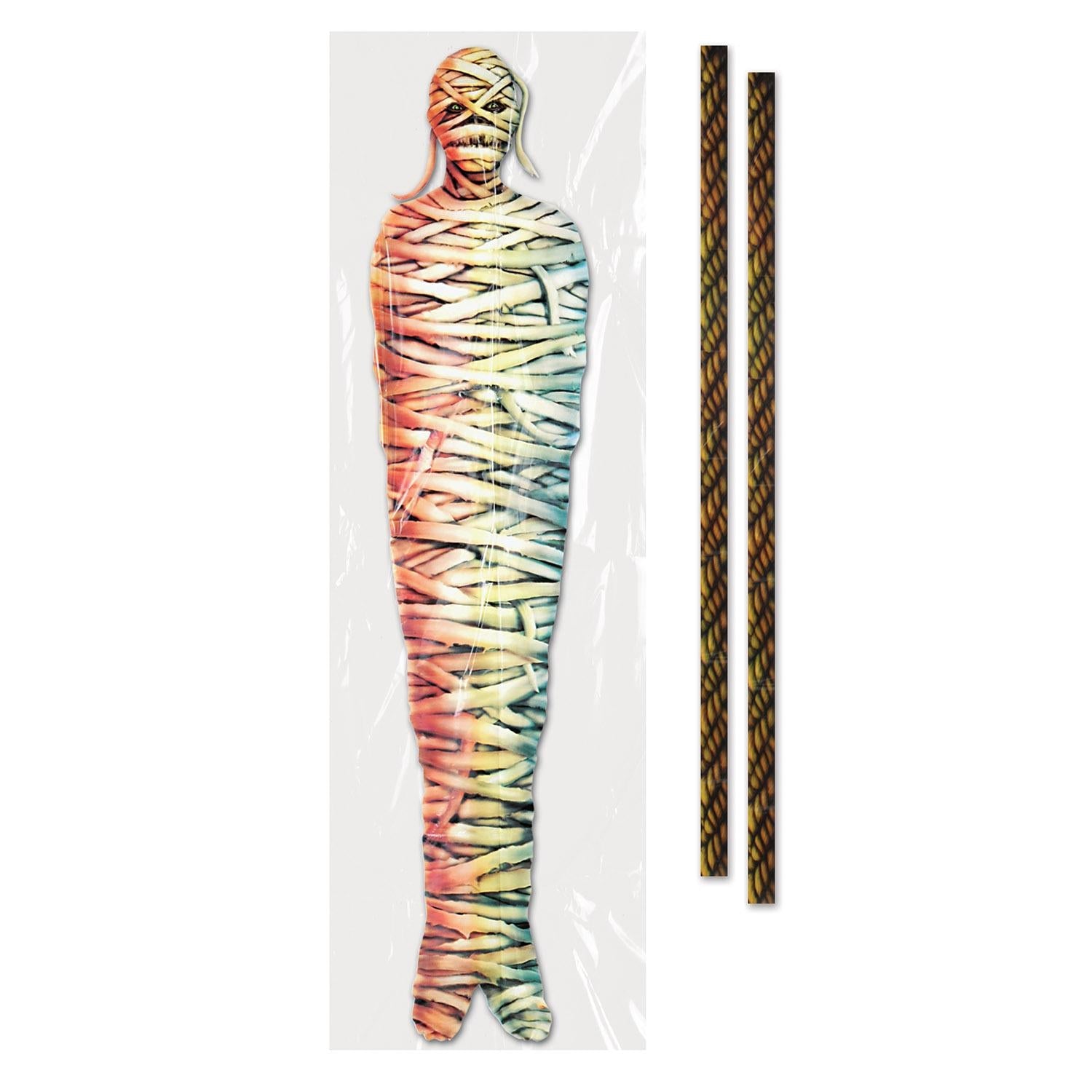 12 Pack Beistle Halloween Mummy Tree Wrap Decorations - Spooky Outdoor & Indoor Party Decor for Halloween, Yard, Porch, and Haunted House Themes