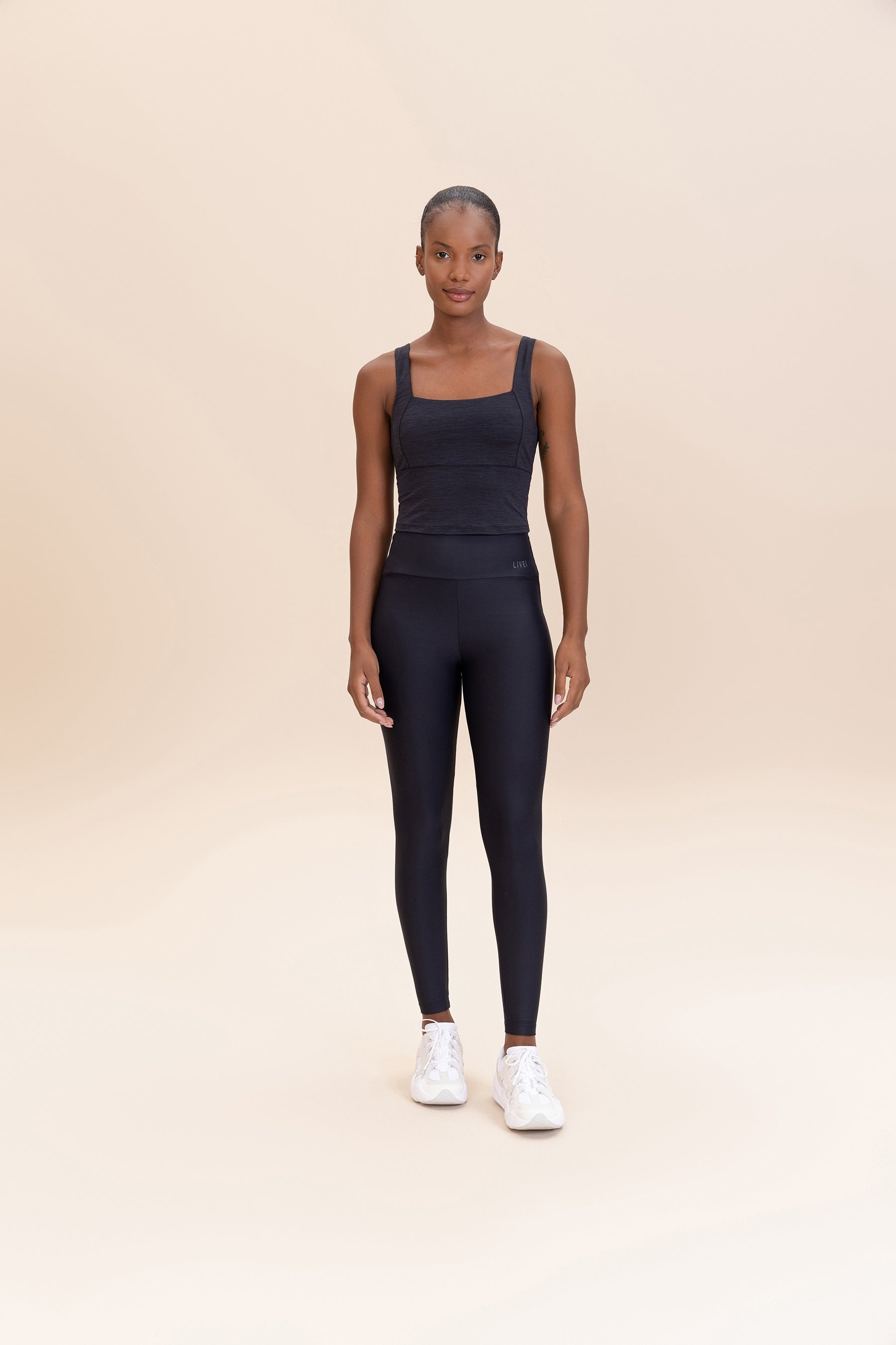 Cropped Cross Melange Tank Top for Women - Soft Breathable Fabric, Casual & Workout Wear - Perfect for Yoga, Gym, and Summer Outfits