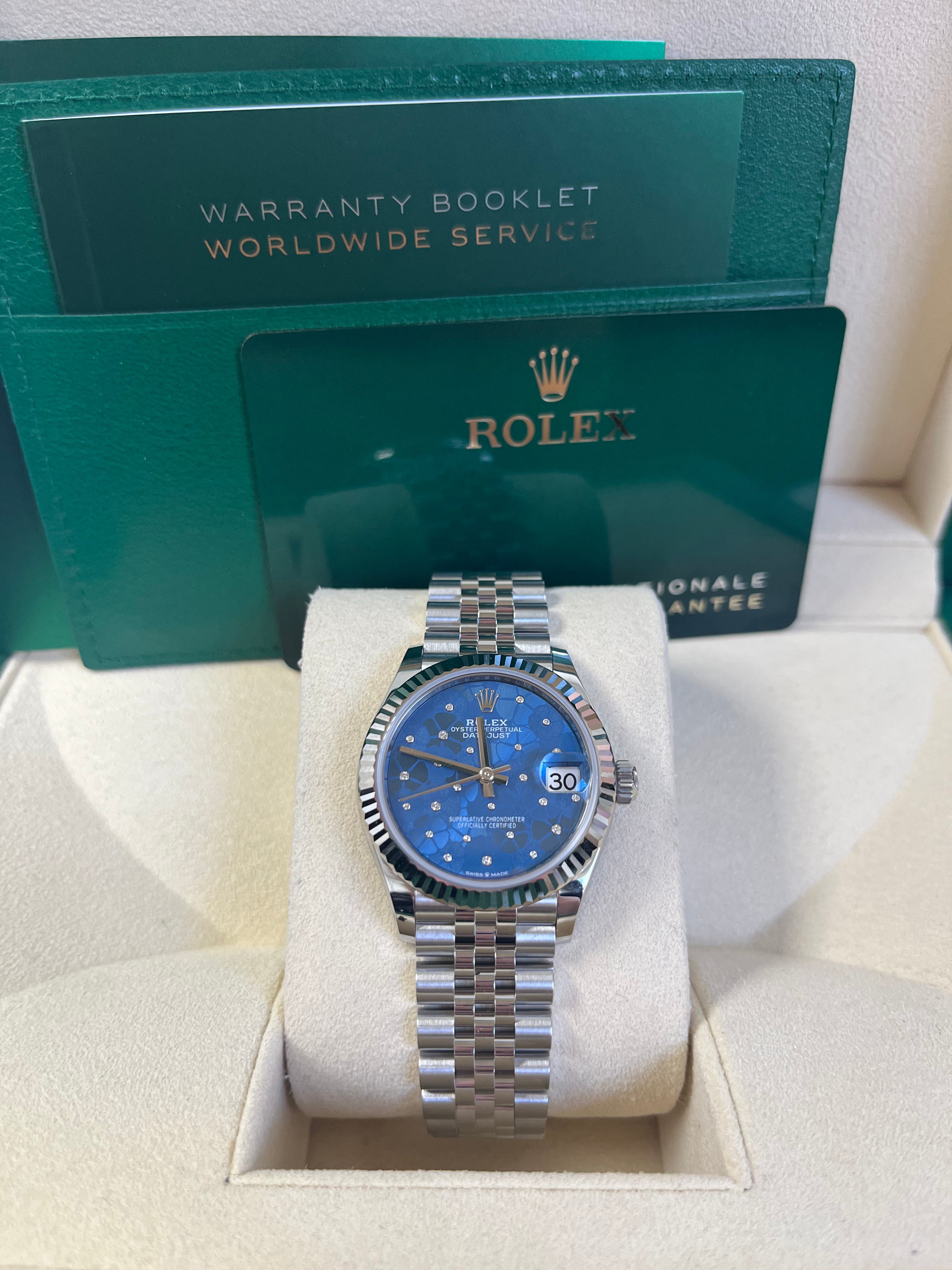 Rolex Datejust 31mm Watch - 2022 New Model Oystersteel & White Gold Jubilee Bracelet (Ref.278274) | Luxury Women's Watch for Business, Party & Special Occasions