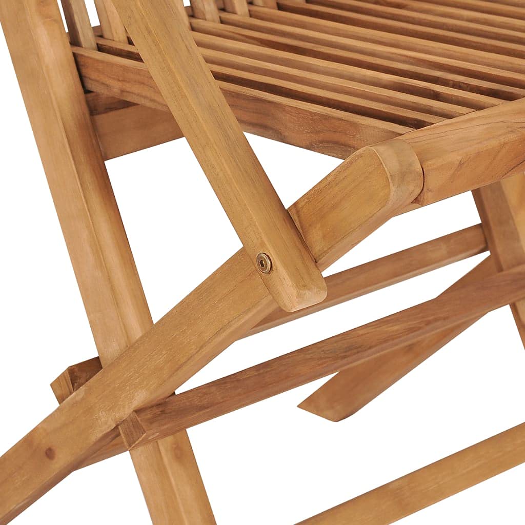 Premium Solid Teak Wood Patio Chairs with Vibrant Green Cushions - Weatherproof Foldable Outdoor Dining Chairs for Garden, Poolside & Backyard Relaxation