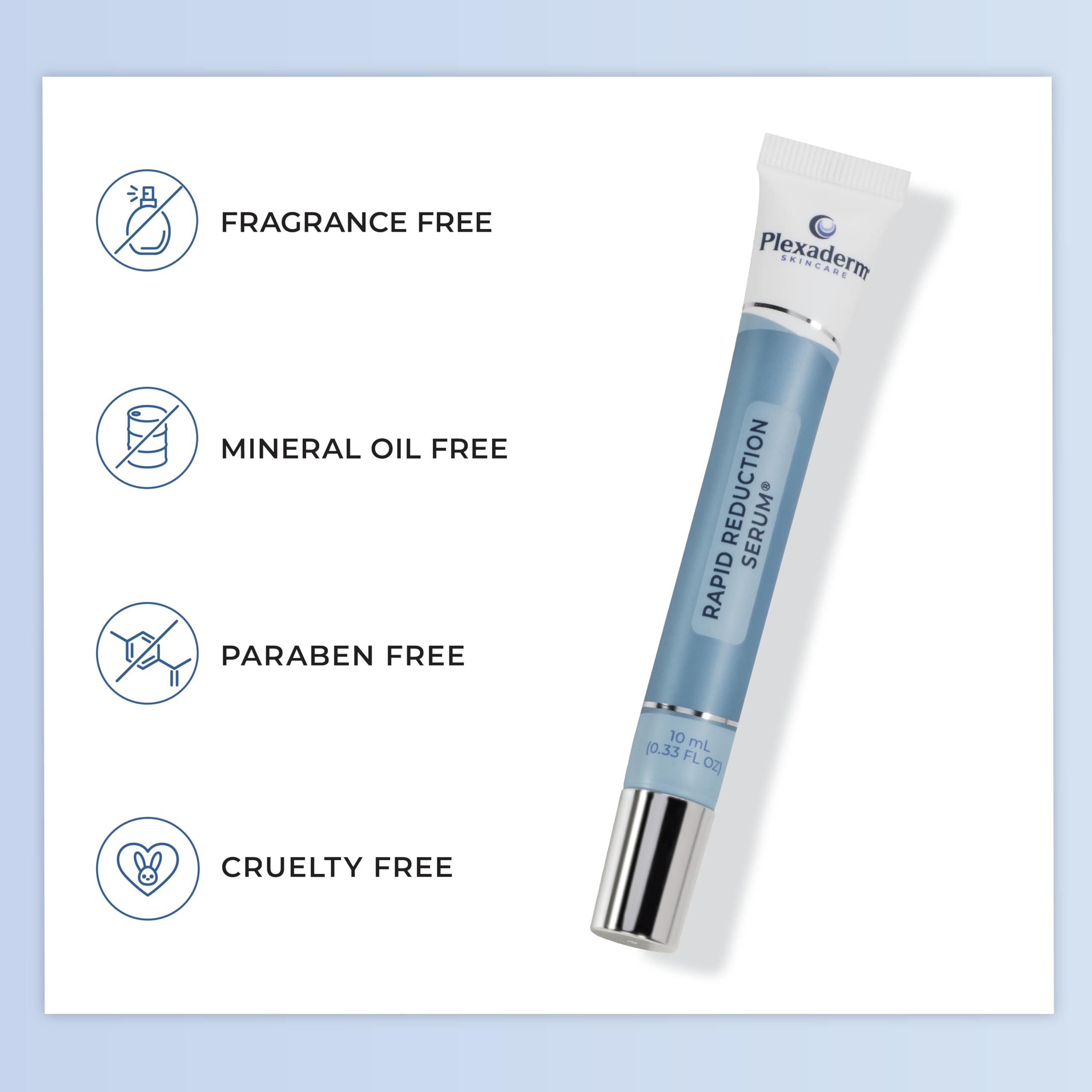 Plexaderm Rapid Reduction Eye Serum - Instantly Reduces Under-Eye Bags, Wrinkles, Dark Circles & Fine Lines | Anti-Aging Wrinkle Treatment for Face | Perfect for Morning Routine & Night Skincare | Full Size Tube