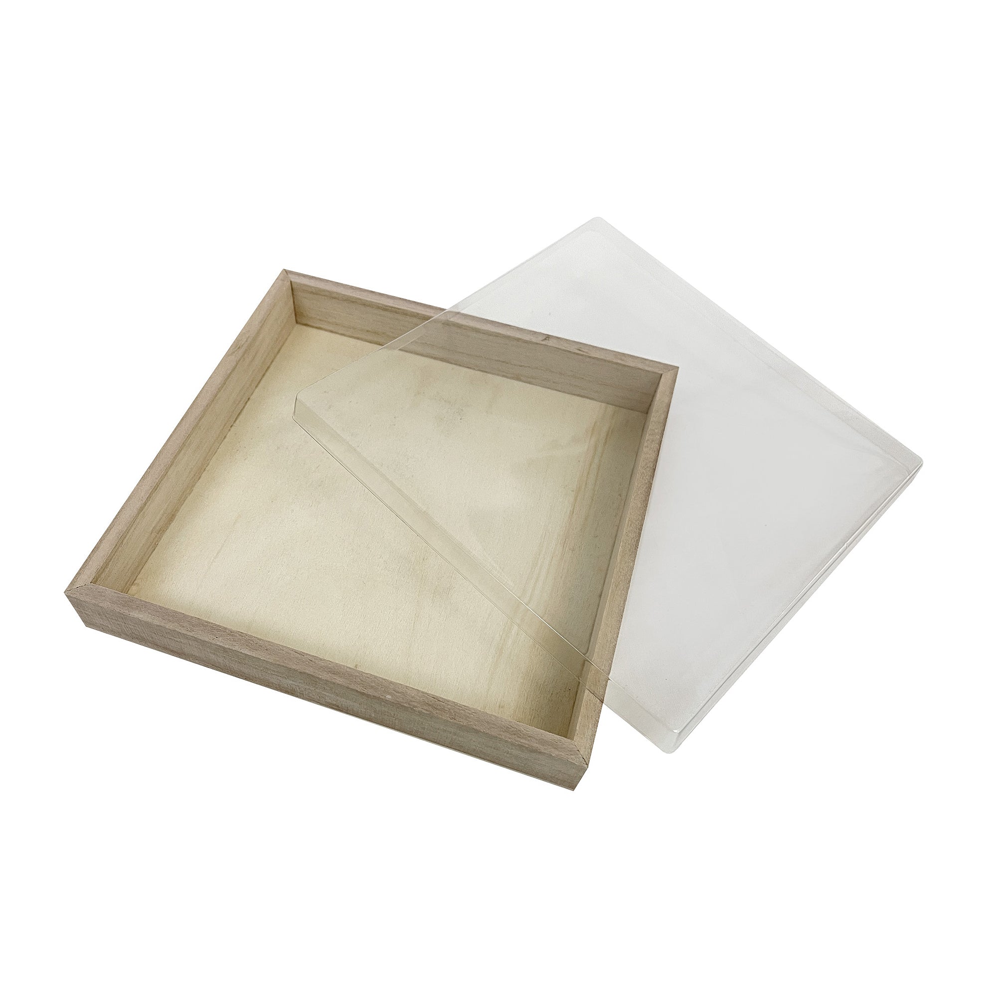 Tree Choice 7 x 7 x 1 Inch Wooden Rectangular Heavy Duty Charcuterie Board Tray - 24 Count Bulk Pack for Cheese, Charcuterie, Appetizers & Party Serving - Perfect for Weddings, Catering & Entertaining