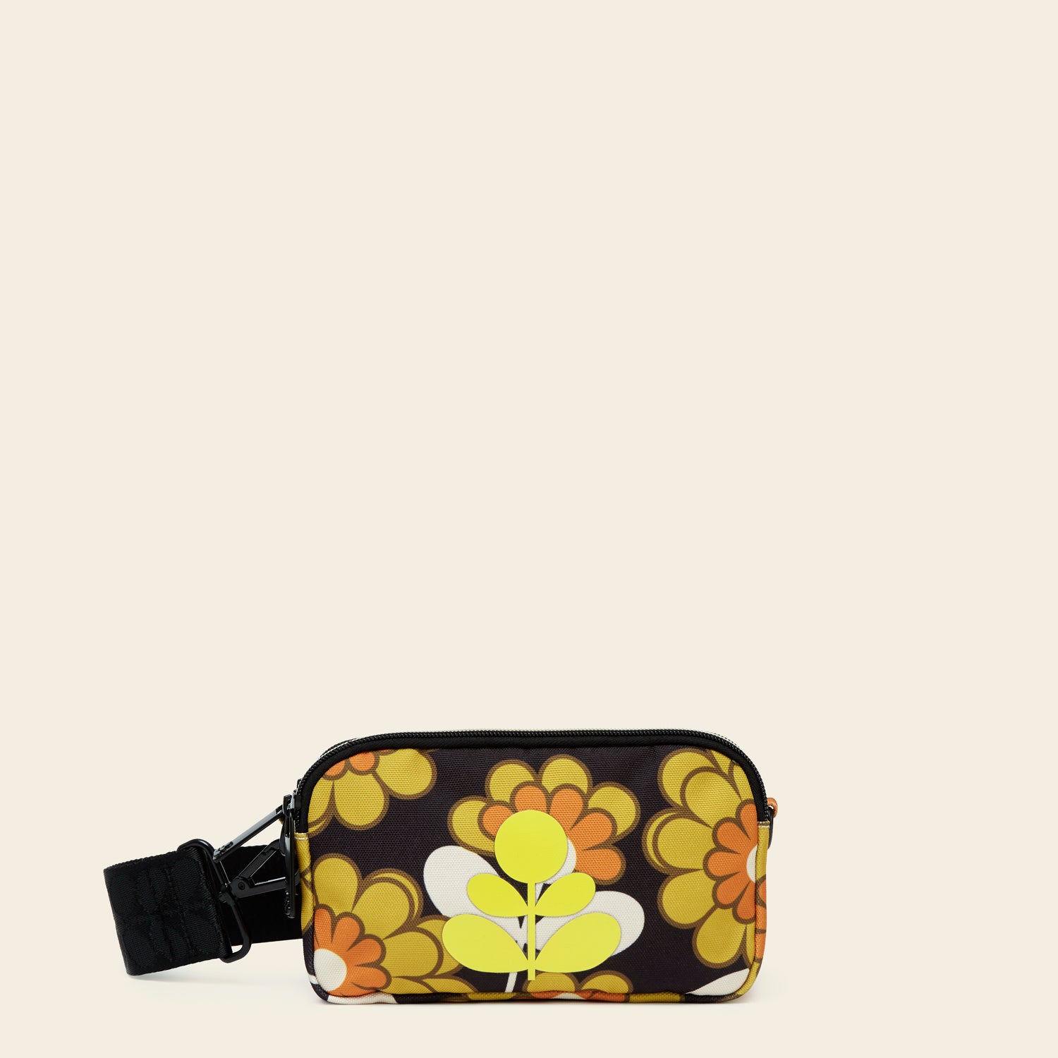 Dahlia Saffron Crossbody Bag with Adjustable Strap - Lightweight Travel Purse for Women, Perfect for Daily Use, Shopping & Outdoor Activities