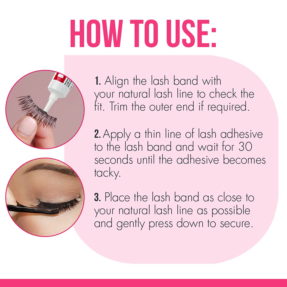 DUO Lash Glue Dark Tone - Black Eyelash Adhesive for Strip Lashes, Waterproof & Long-Lasting Eyelash Glue, 0.25 oz (2-Pack) - Perfect for Parties, Weddings & Daily Wear