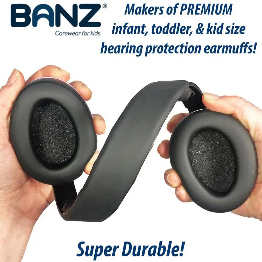 Baby Banz Earmuff Sound Protection for Kids - Noise Canceling Headphones for Babies & Toddlers - Perfect for Airplanes, Concerts & Fireworks