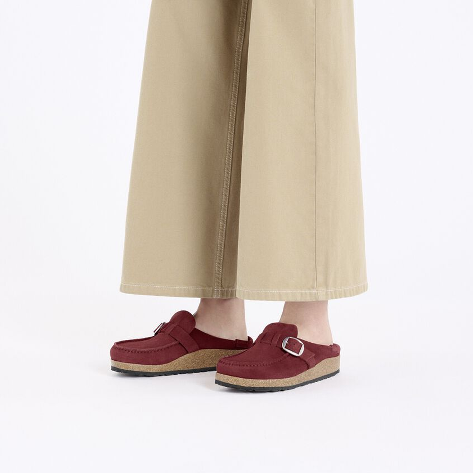 Birkenstock Buckley Narrow Clog for Women - Zinfandel Suede Comfort Shoes | Perfect for Casual Wear, Home & Office