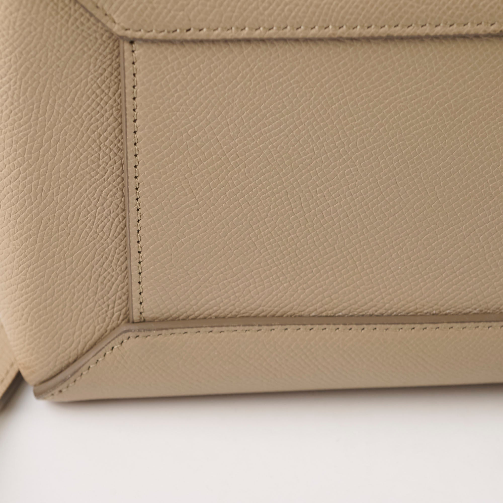 Celine Nano Grained Calfskin Belt Bag in Taupe - Stylish Crossbody Purse for Women, Perfect for Everyday Use, Travel & Fashion Accessories