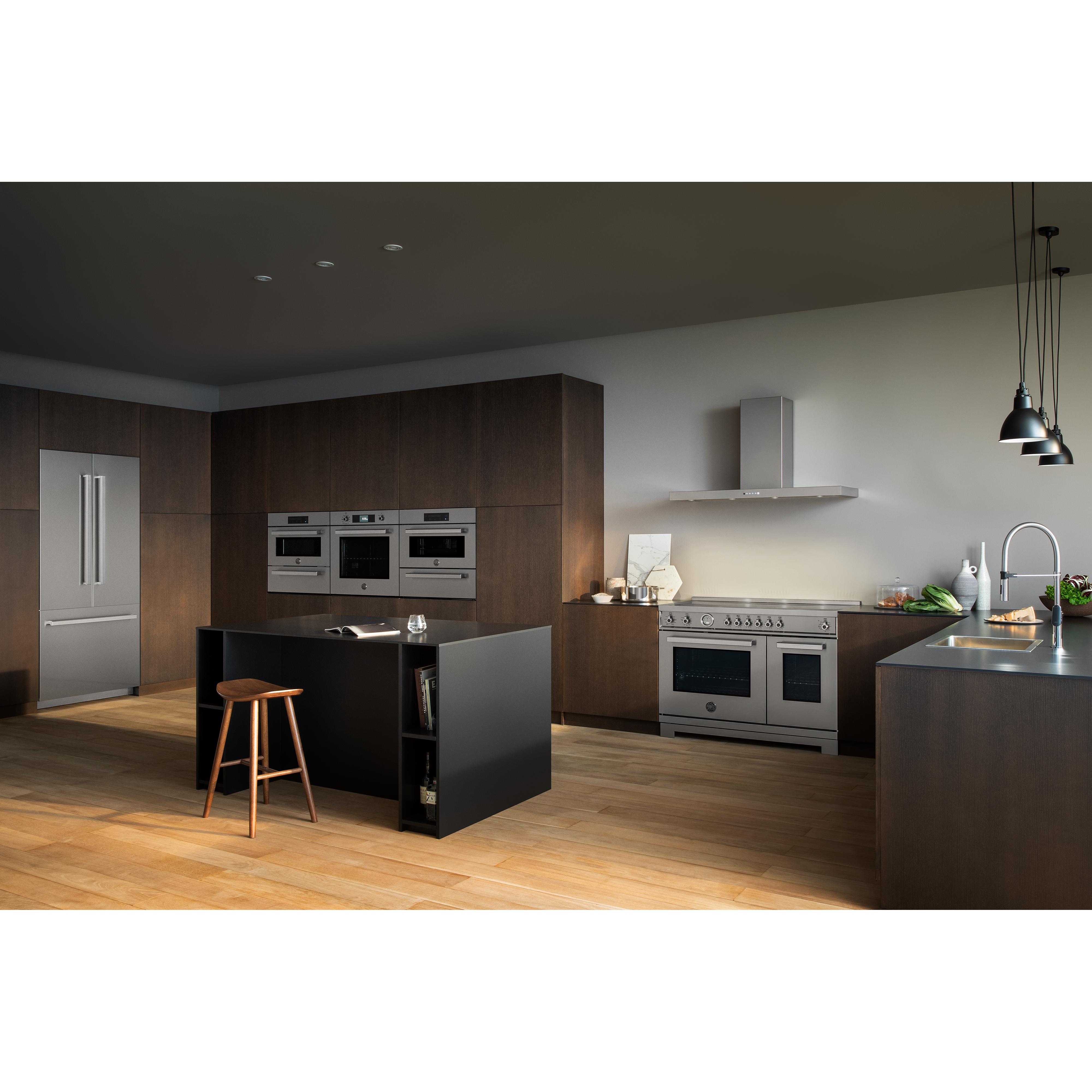 Bertazzoni PRO486IGFEPXT 48-Inch Freestanding Induction Range - Professional-Grade Italian Kitchen Appliance for Modern Home Cooking & Entertaining