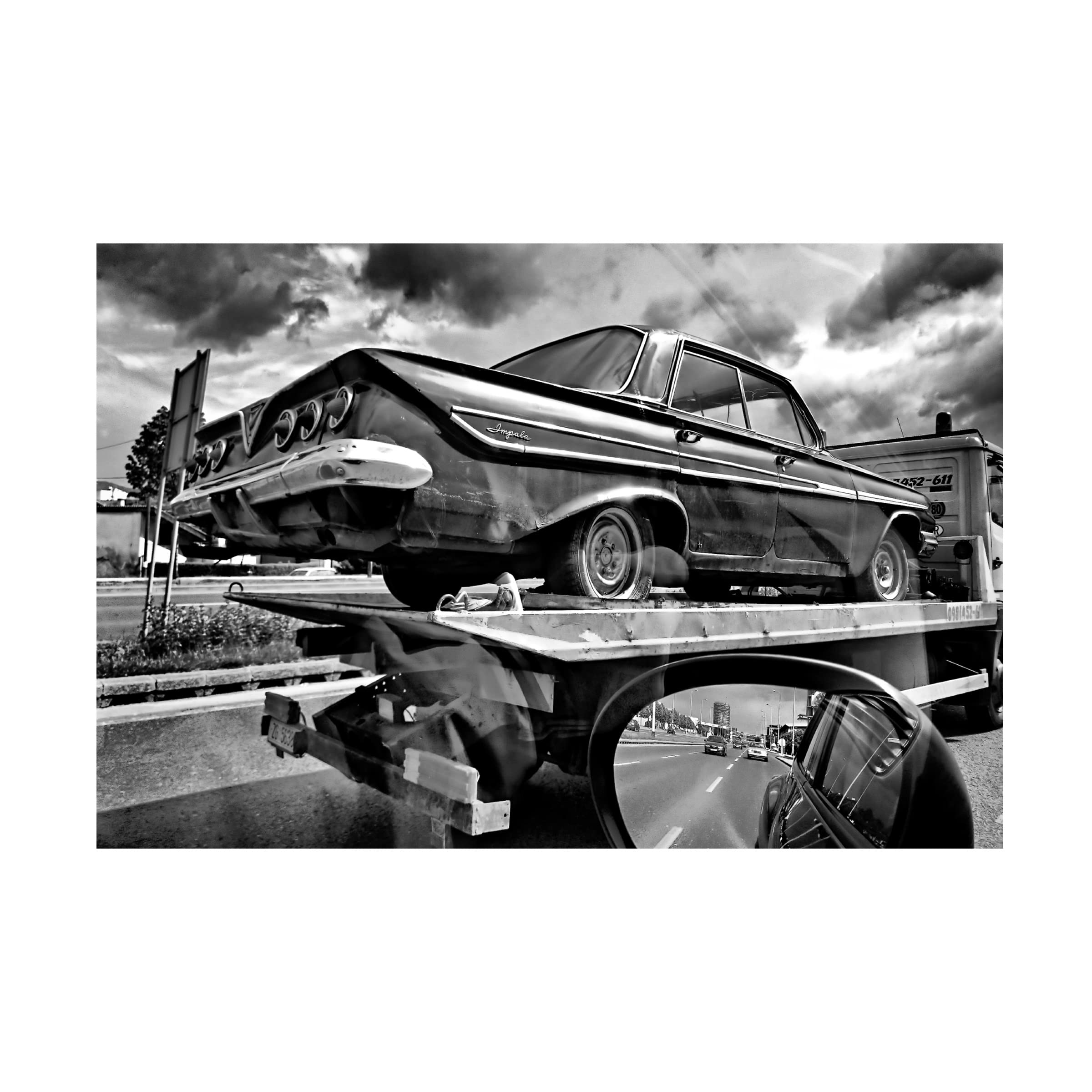 Trademark Fine Art 'Road To Future' Canvas Wall Art by Bojan Bencic - Modern Home Decor for Living Room, Office & Bedroom