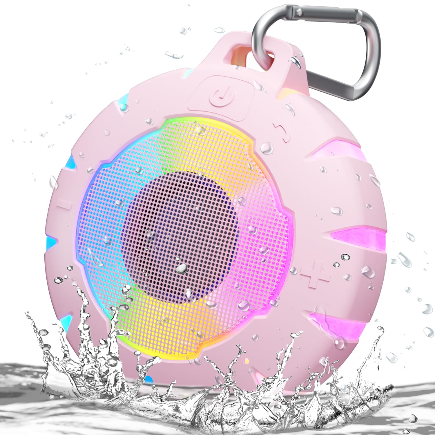 HEYSONG Waterproof Bluetooth Speaker - Portable Shower Speaker with Clear Sound, Durable Design for Pool, Beach & Kayaking - Perfect Gift for Women & Girls - Use in Bathroom, Outdoor Activities & Travel