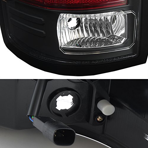 AKKON L-Shape LED Light Tube Tail Lights Brake Lamp Assembly Pair for 16-18 GMC Sierra 1500 - Black Bezel Design, Durable & Bright LED Lighting - Perfect for Night Driving, Off-Road Adventures & Custom Truck Upgrades