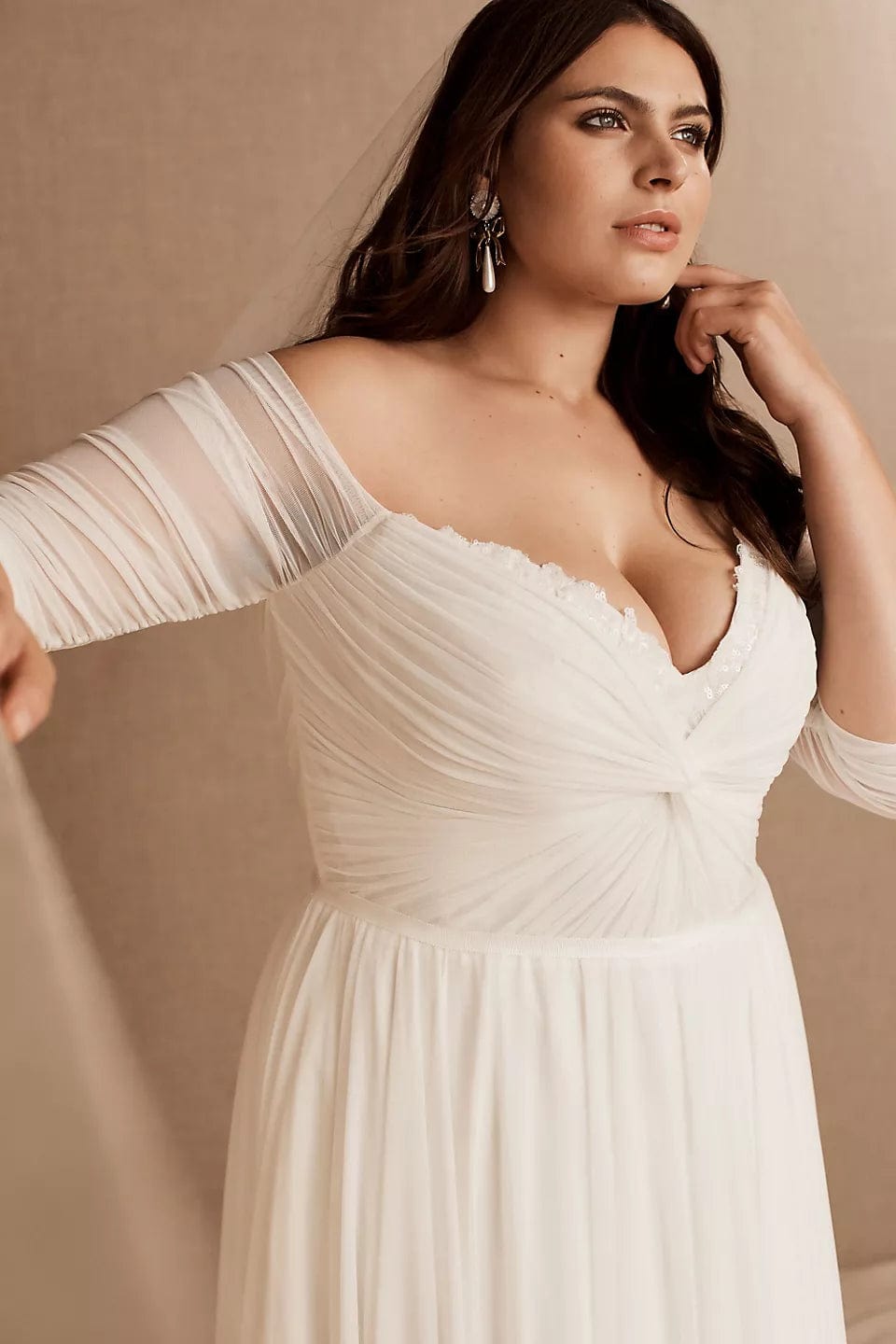 By Watters Mattea Plus Size 22W Wedding Dress - Elegant A-Line Gown for Brides, Special Occasions & Formal Events