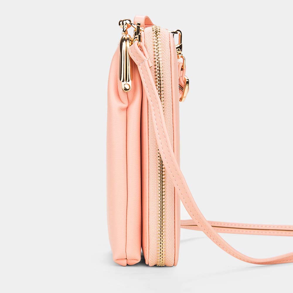 Women's Small Crossbody Bag with Phone Pocket - Slim Wallet Card Holder Clutch Purse for Travel, Shopping & Everyday Use