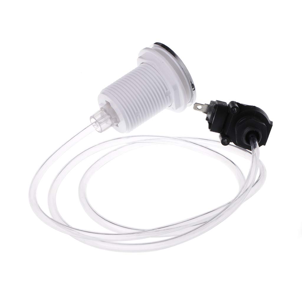 Self-Locking Air Switch Push Button for Bathtub, Spa & Garbage Disposal - Durable Waterproof Air Hose Kit - Perfect for Bathroom, Kitchen & Home Improvement Projects