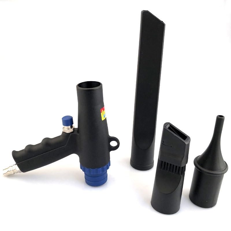 2 in 1 Air Duster Compressor Kit - Multifunction Air Vacuum Blower & Pneumatic Suction Cleaner Tool for Electronics, Keyboards, Cars & Home Cleaning