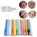 12-Pack Quick-Drying Nail Art Pens Set - Multi-Color DIY Nail Polish Pens for Beginners, Salon & Home Manicure - Perfect for Nail Painting, French Tips & Creative Nail Designs