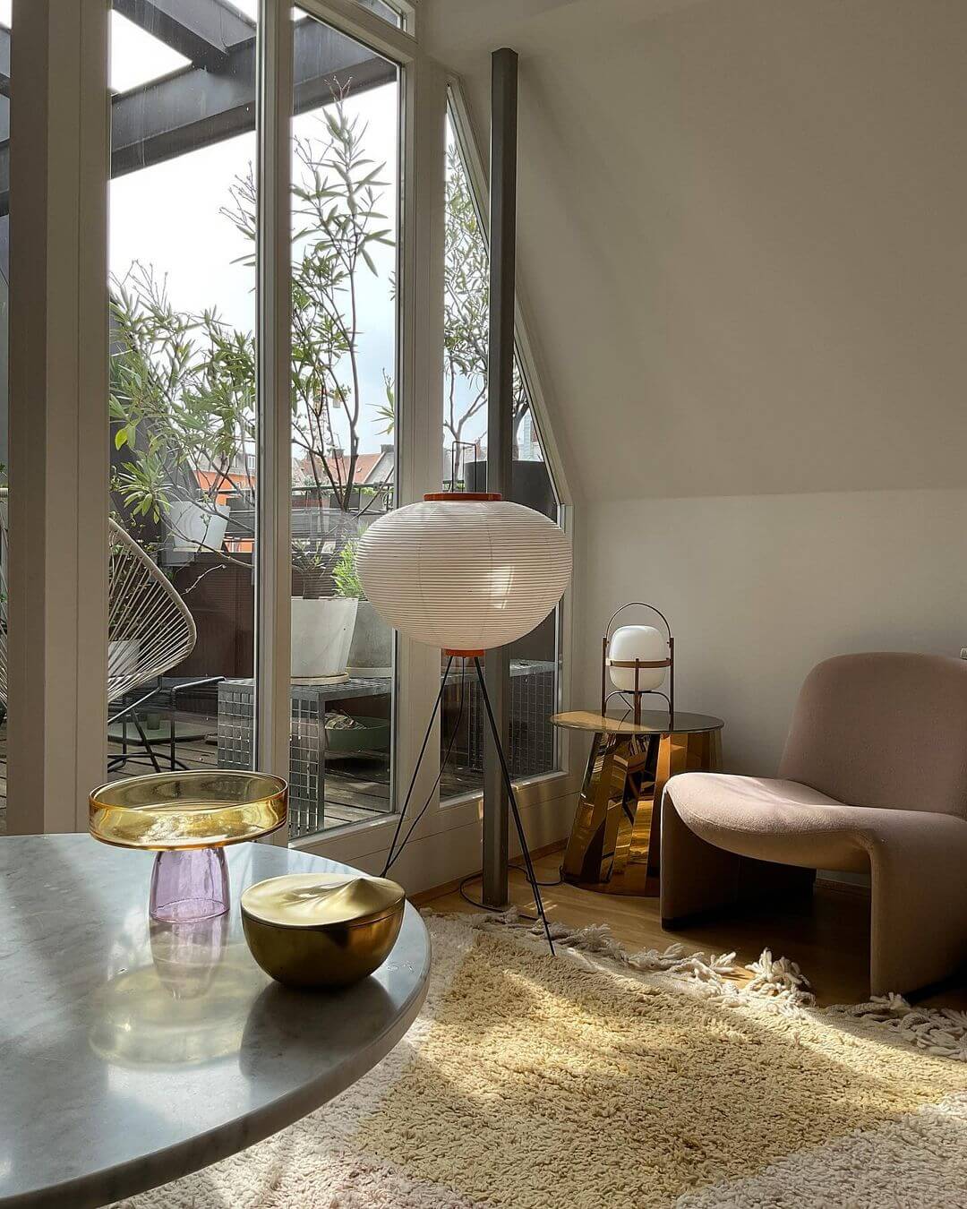 Akari Floor Lamp - Modern Japanese Paper Light for Living Room, Bedroom & Office - Soft Ambient Lighting for Relaxation & Decor
