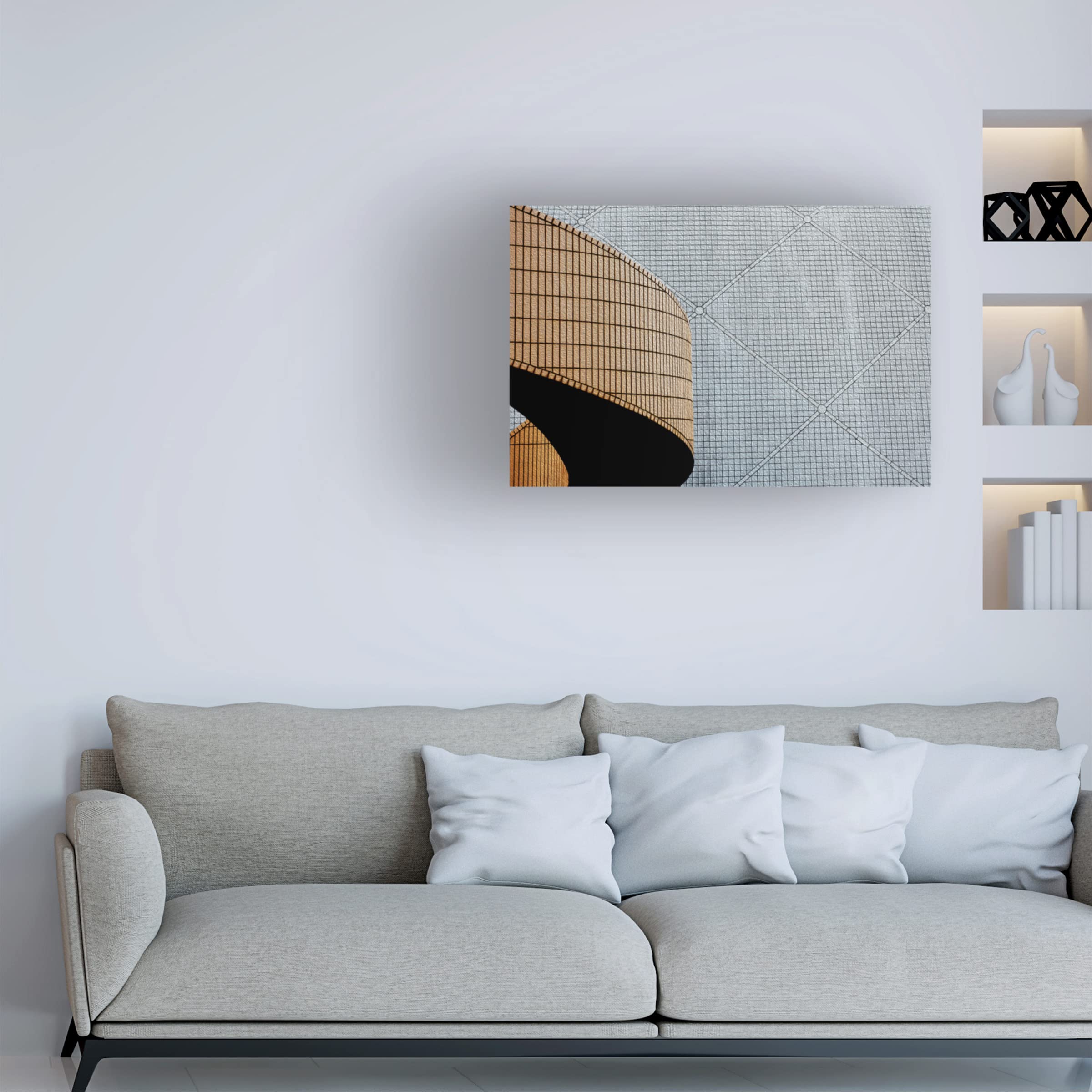Trademark Fine Art 'Urban Texture Hong Kong' Canvas Wall Art by Arnon Orbach - Modern Cityscape Painting for Living Room, Office & Home Decor