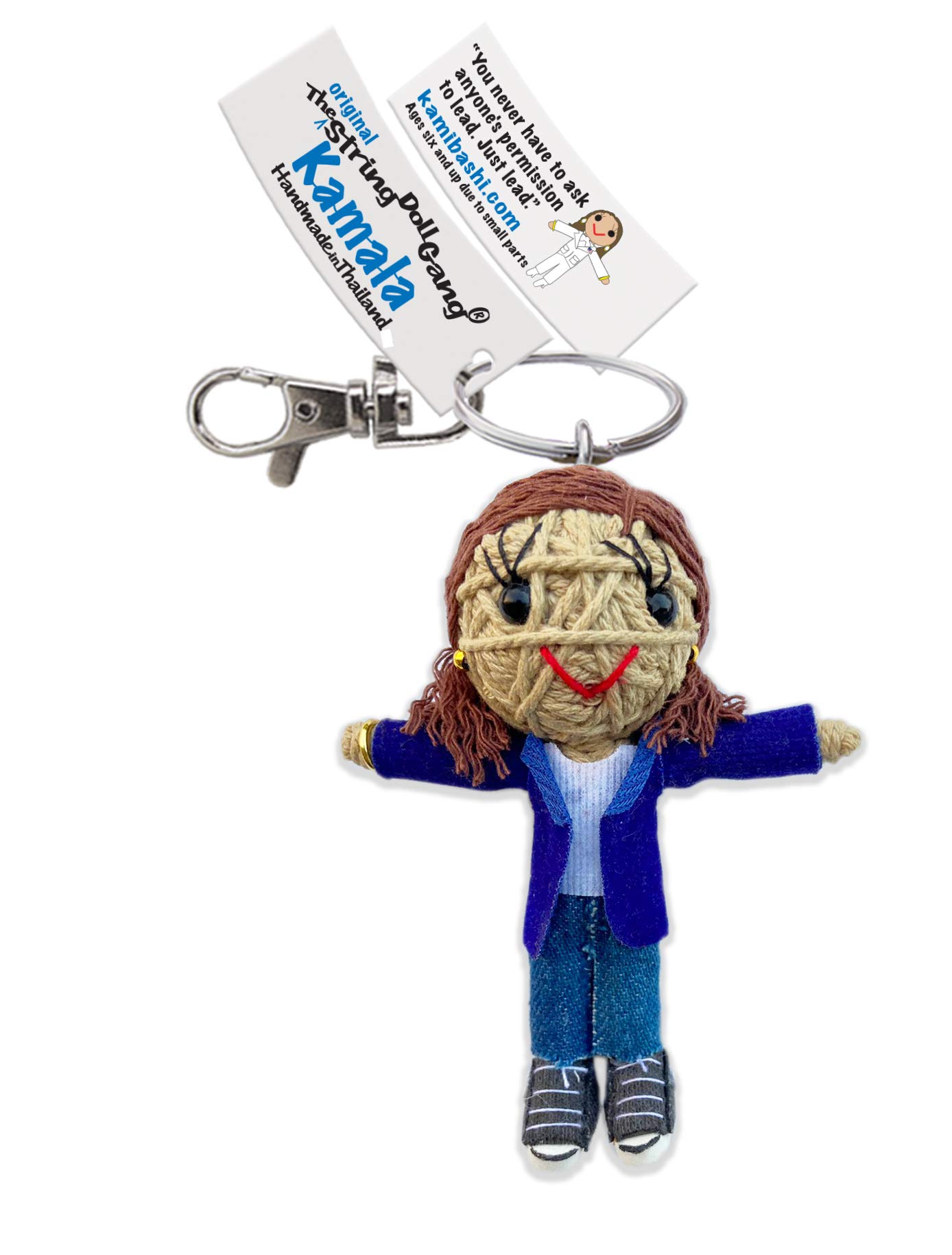 Kamala Harris String Doll Keychain - Cute & Collectible Political Figure Accessory for Backpacks, Bags & Gifts | Perfect for Election Season & Political Enthusiasts