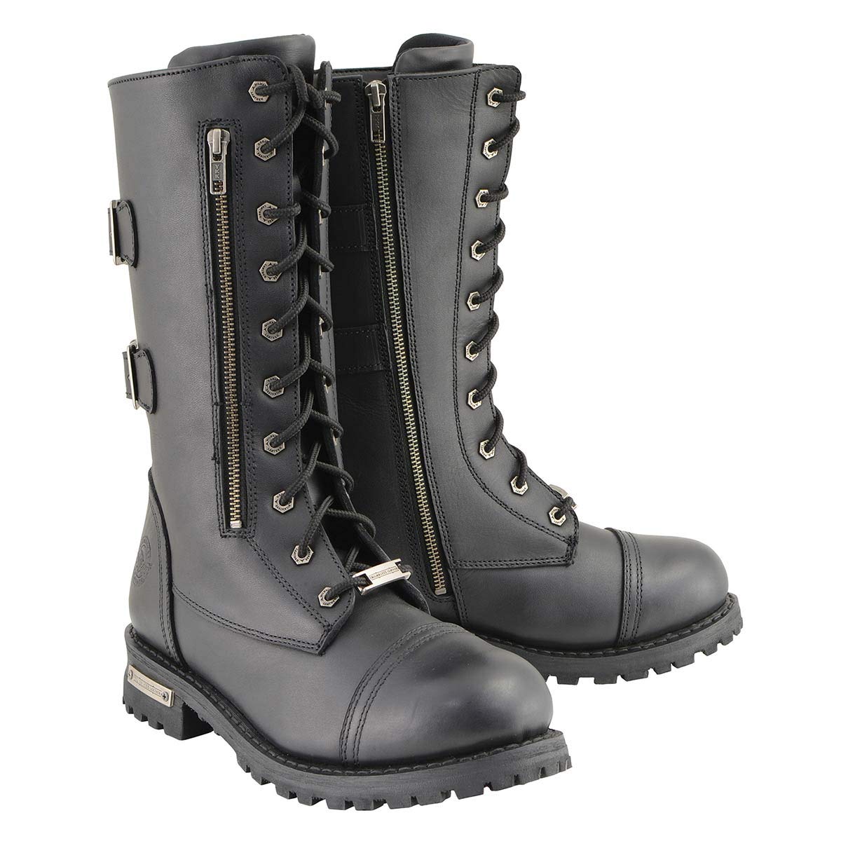 Milwaukee Leather Men’s Premium Classic Engineer Motorcycle Boots – Genuine Leather Riding Boots for Bikers – Size 10.5 – Perfect for Cruising, Road Trips & Motorcycle Rallies