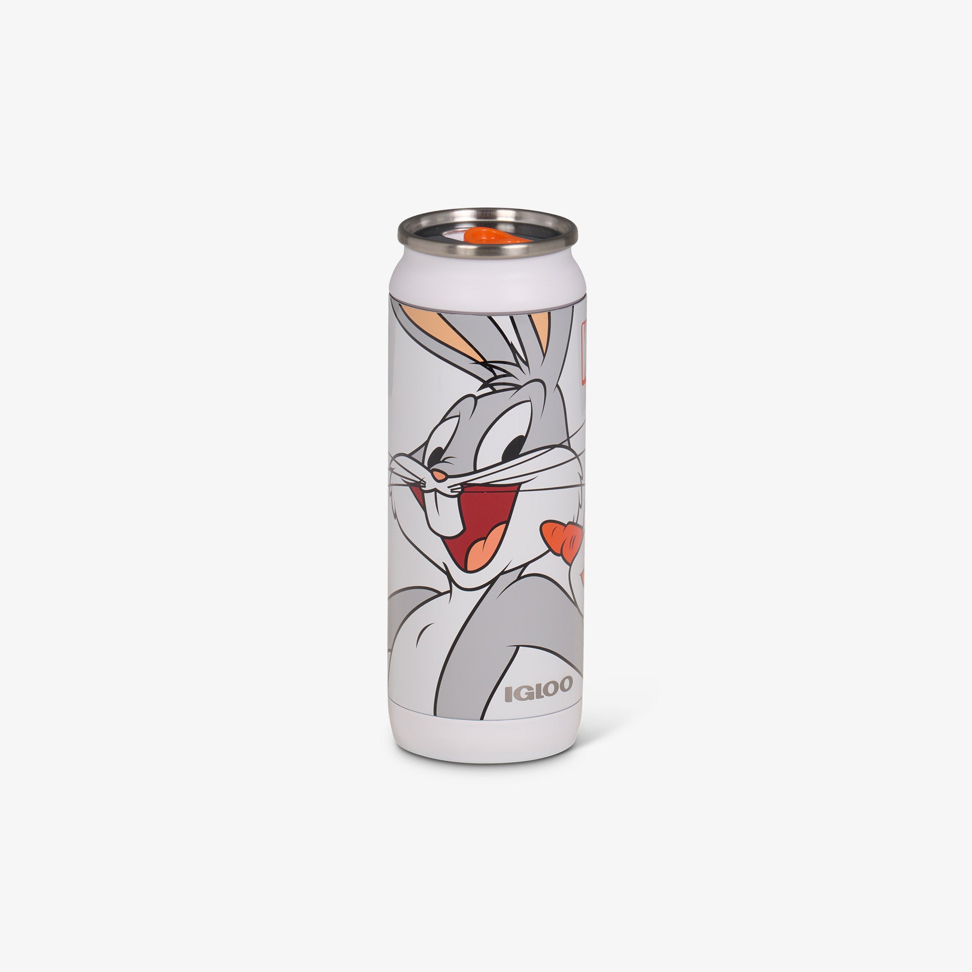 Bugs Bunny™ 16 Oz Insulated Stainless Steel Tumbler Cup with Lid and Straw - Perfect for Coffee, Tea, Cold Drinks at Home, Office or Travel
