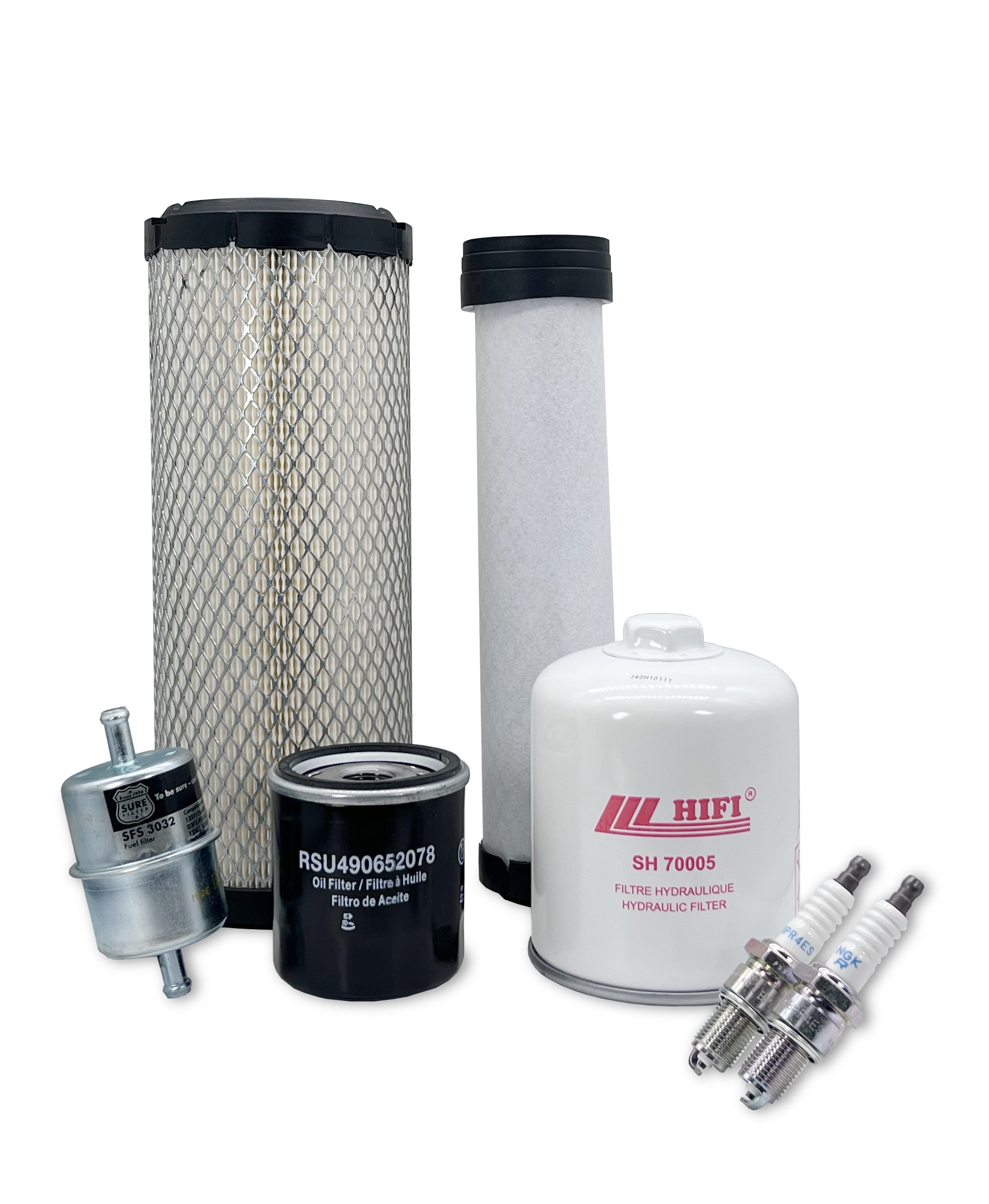 HERO® Maintenance Filter Kit for Scag SVR61V 801FX V-Ride Zero Turn Mower - Air & Oil Filters Replacement Set for Lawn Care & Landscaping