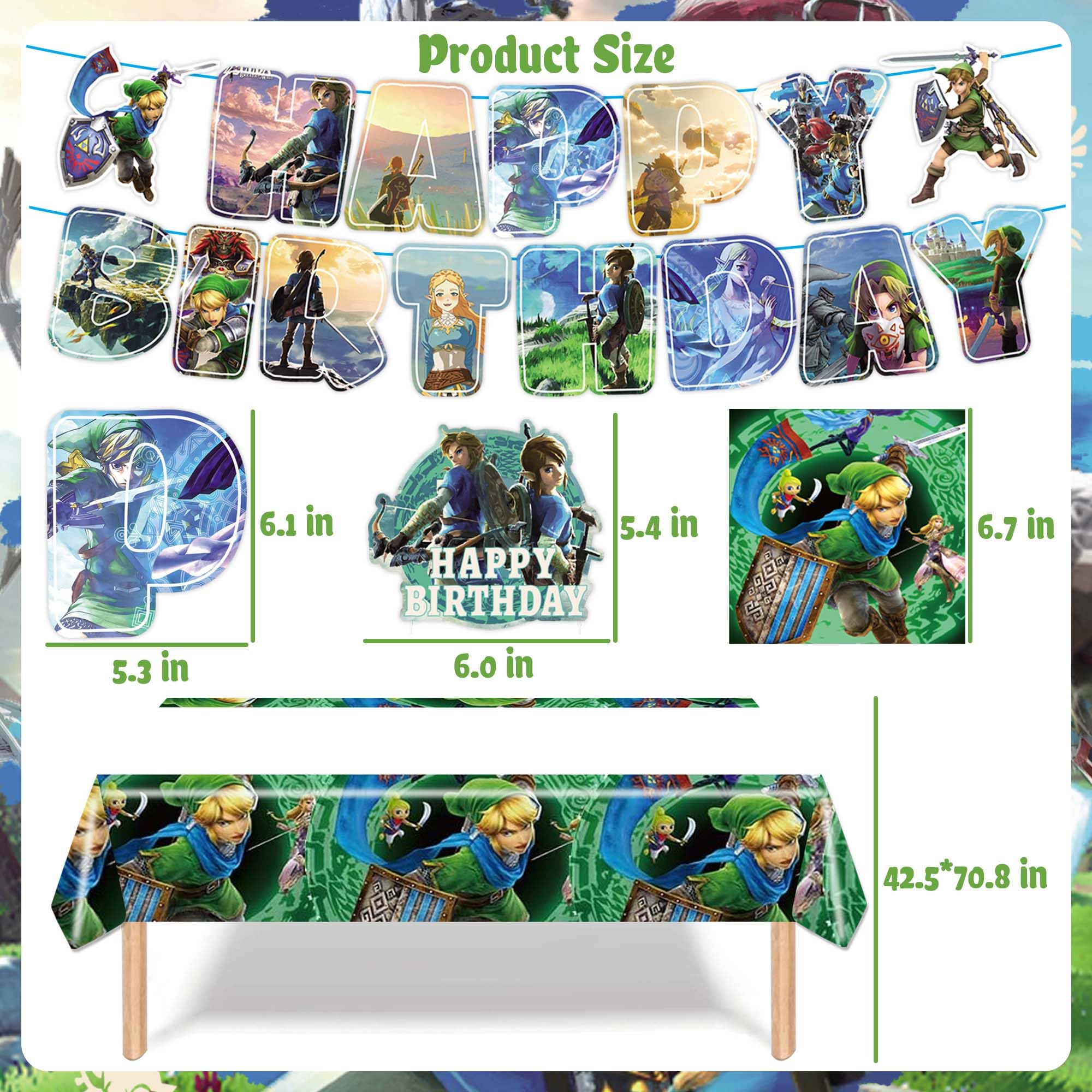 Legend Birthday Party Decorations Kit - Complete Party Supplies Set with Banner, Hanging Swirls, Tablecloth, Tableware, Balloons & Cake Toppers - Perfect for Legend Themed Birthday Celebrations, Baby Showers & Special Events